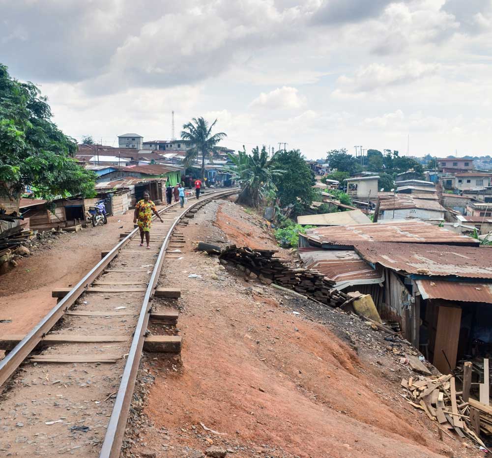 Image of railway line development in Ghana